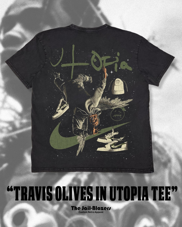 Travis Olives in UtopiaTee - Washed Black