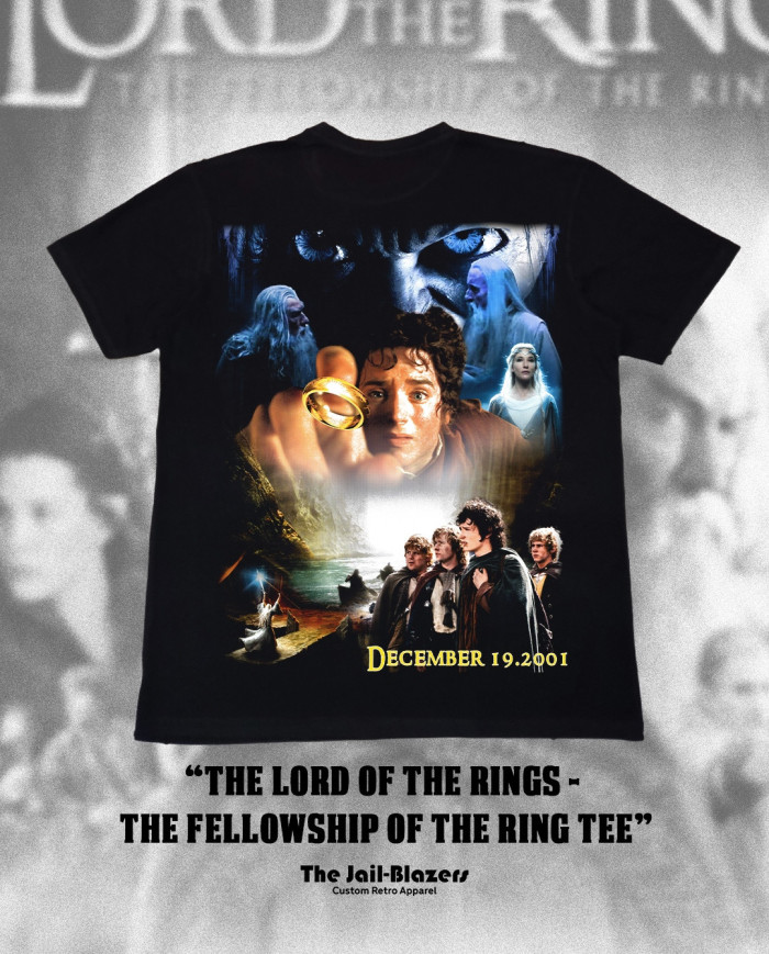 " The Lord of the Rings - The Fellowship of the Ring Tee " - Black