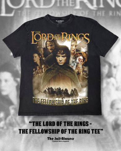 " The Lord of the Rings - The Fellowship of the Ring Tee " - Washed Black