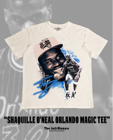 " Shaquille O'Neal Orlando Magic Tee " - Off White