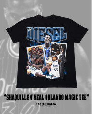 " Shaquille O'Neal Orlando Magic Tee " - Black " Shaquille O'Neal Orlando Magic Tee " - Black