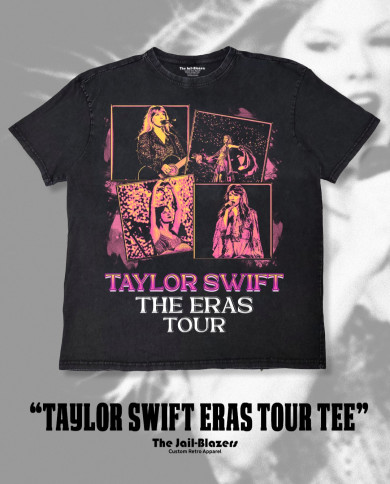 " Taylor Swift Eras Tour Tee " - Washed Black