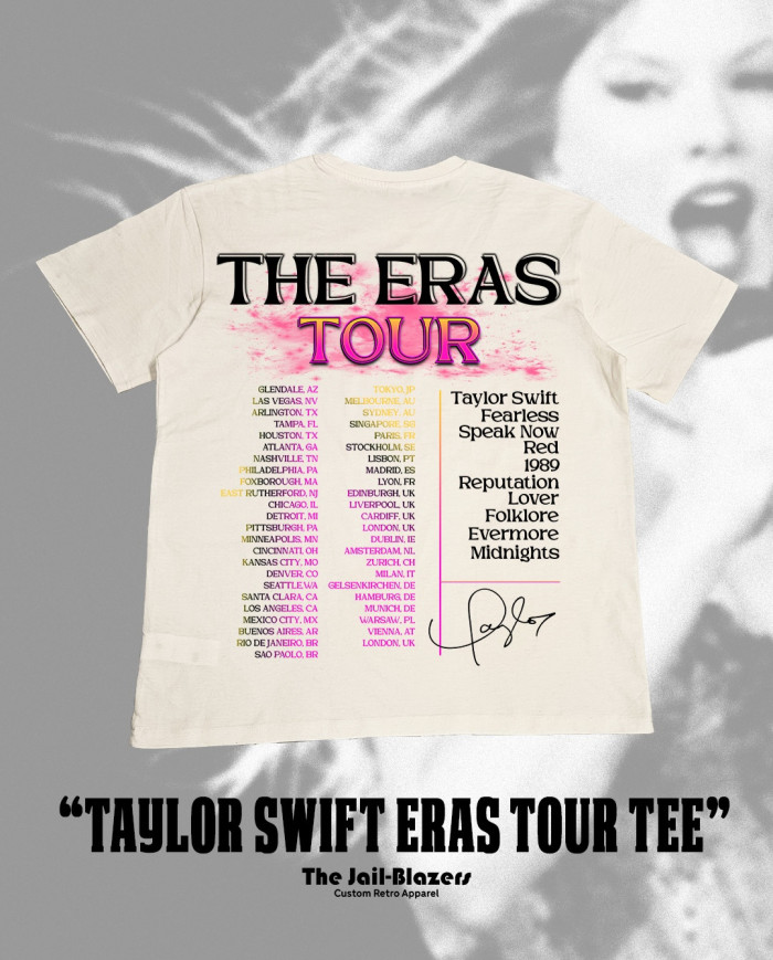 " Taylor Swift Eras Tour Tee " - Off White " Taylor Swift Eras Tour Tee " - Off White