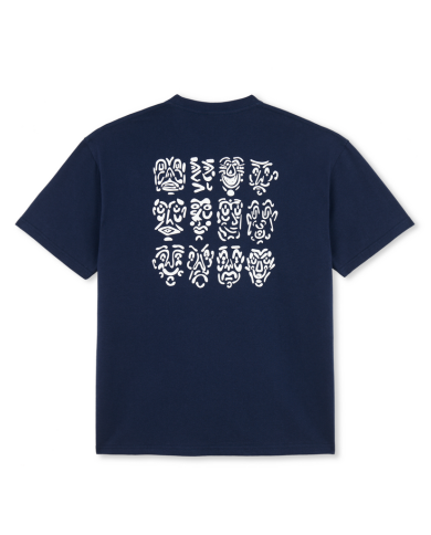 12 Faces Tee - Dark Blue