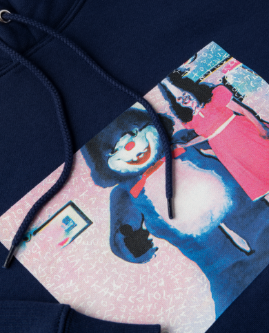 Dave Hoodie Pink Dress - Dark Blue Dave Hoodie Pink Dress - Dark Blue