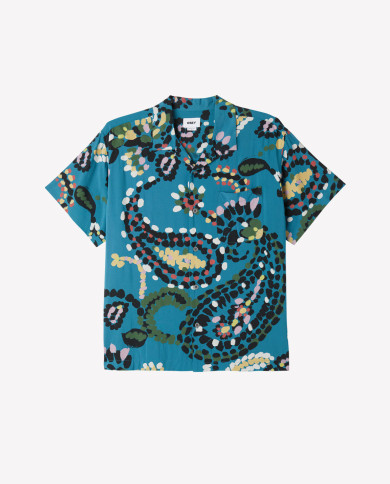 Obey - Paisley Dot Shirt - Dragon Fly Multi