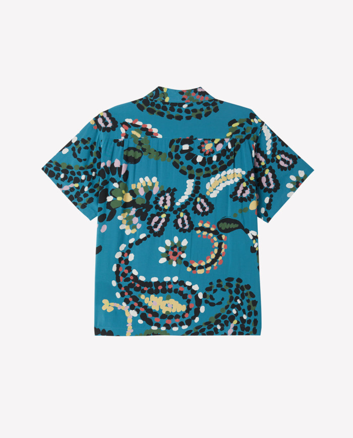 Obey - Paisley Dot Shirt - Dragon Fly Multi