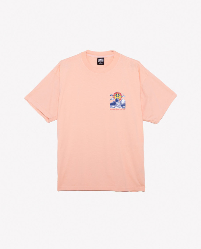 Obey - We Come From The Sun Heavyweight Tee - Peach Parfait