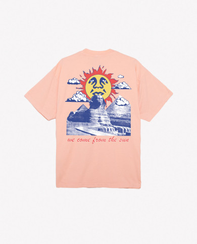 Obey - We Come From The Sun Heavyweight Tee - Peach Parfait