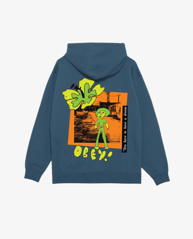 Obey - You have to Have a Dream Heavyweight Hoodie - Coronel Blue