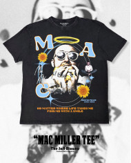 " Mac Miller Tee " - Washed Black