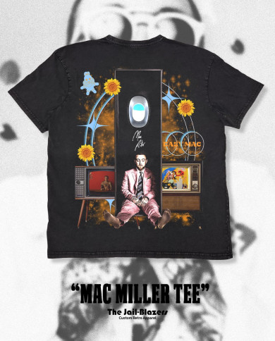 " Mac Miller Tee " - Washed Black