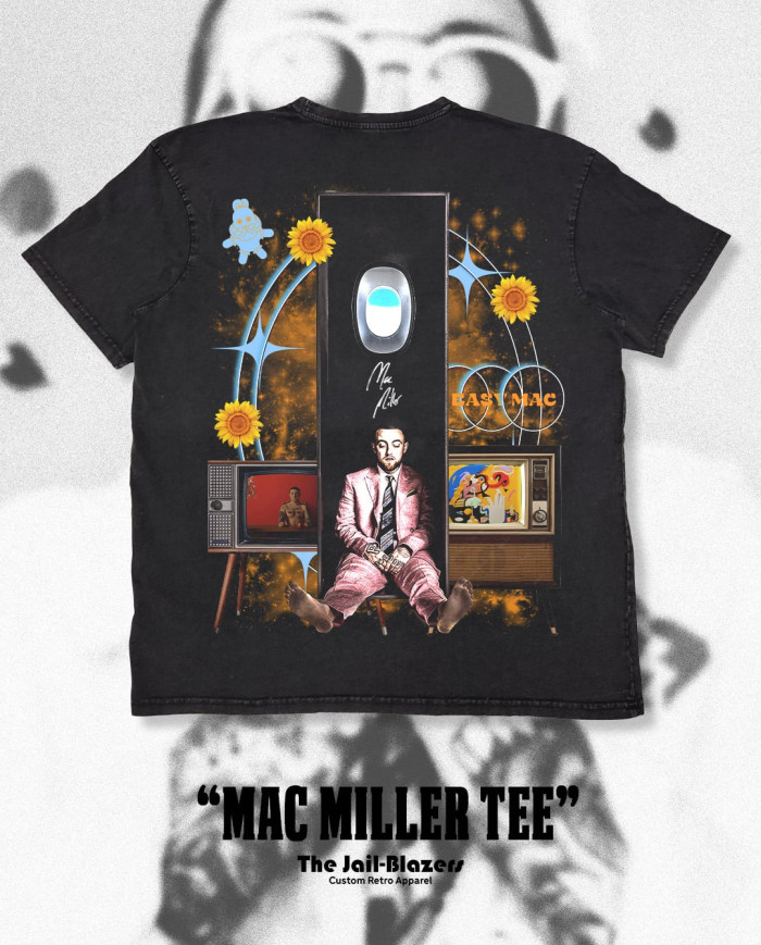 " Mac Miller Tee " - Washed Black