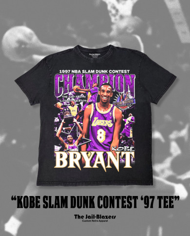 Kobe Slam Dunk Contest '97 Tee - Washed Black