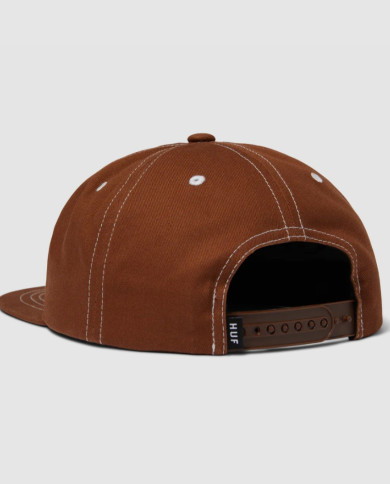Huf - Set Triple Triangle Snapback - Light Brown/White