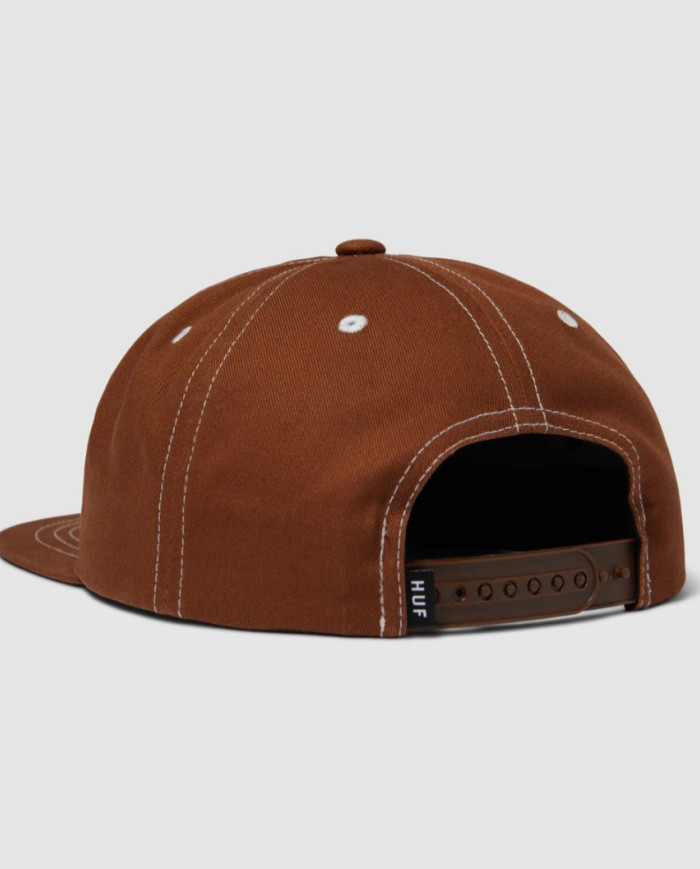Huf - Set Triple Triangle Snapback - Light Brown/White