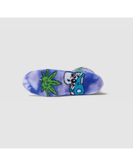 Huf - Green Buddy Mushroom Tie-Dye Sock - Purple Huf - Green Buddy Mushroom Tie-Dye Sock - Purple