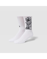 Huf - Rave Crew Sock - White Huf - Rave Crew Sock - White