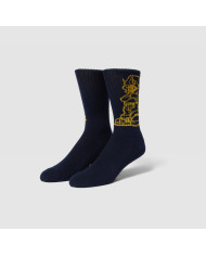 Huf - Rave Crew Sock - Navy Huf - Rave Crew Sock - Navy