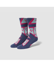Huf - Skewed Triple Triangle Crew Sock - Twilight Huf - Skewed Triple Triangle Crew Sock - Twilight